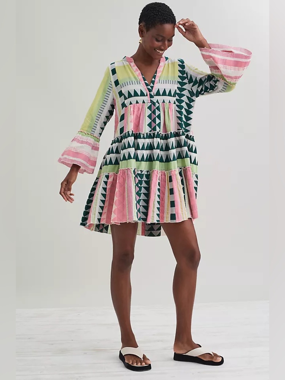 Devotion Twins Dress Ella Mini Tunic Swing in Ibiza Size XS